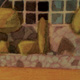 watercolor painting of a church facade